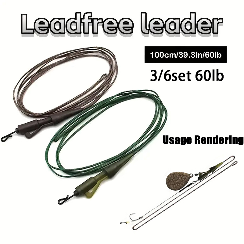 Carp Fishing Tackle - 3/6pc CarpCarp Fishing Line Ready Tied