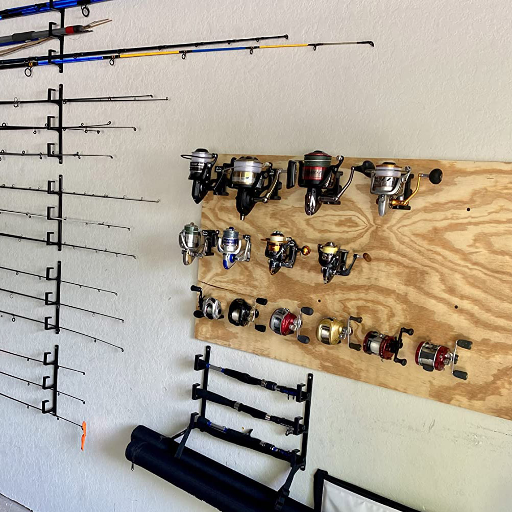 5pcs Wall-hung Fishing Reel Wa - Fishing Equipment Holder ulasan dan harga