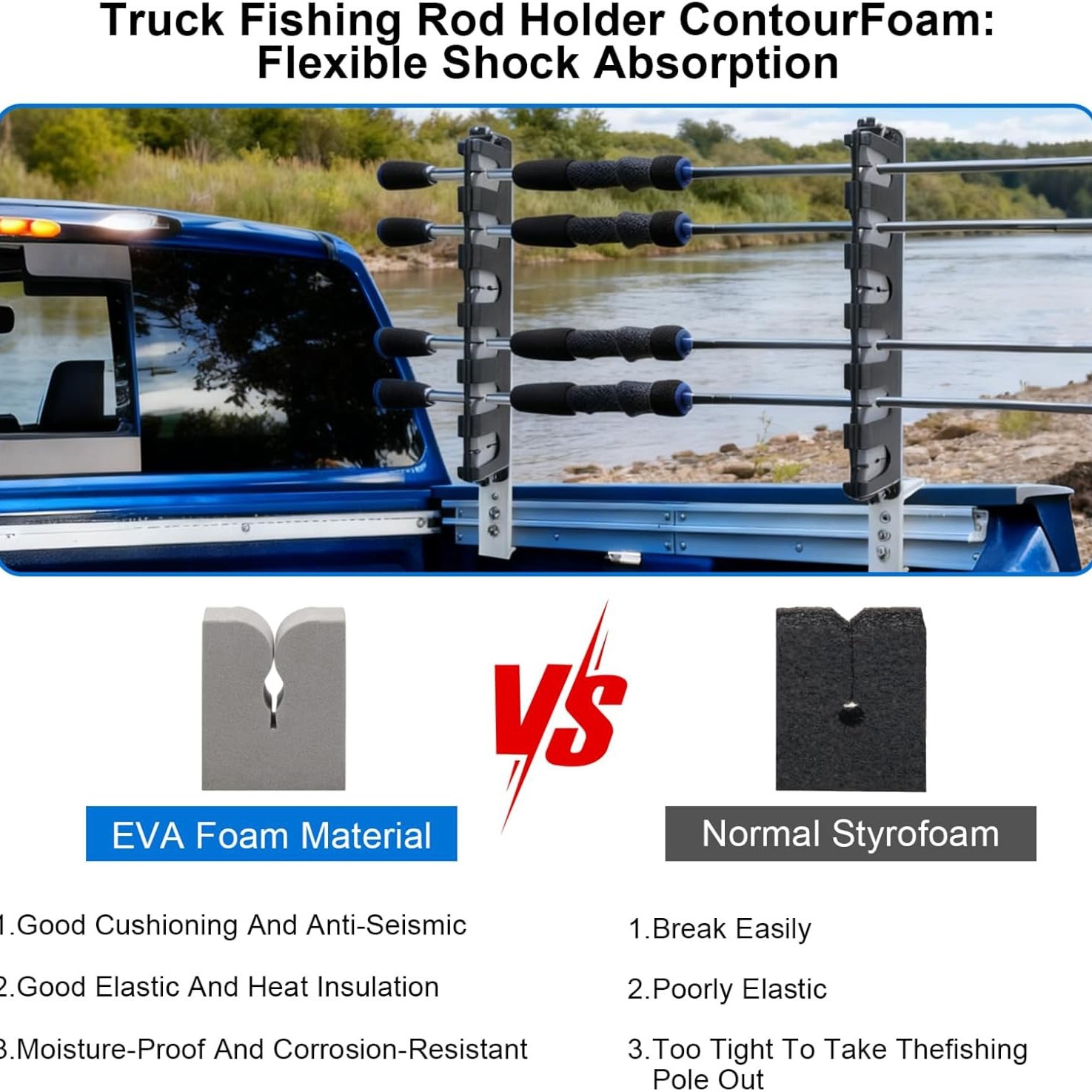 Fishing Rod Holder for Truck B - Fishing Equipment Holder ulasan dan harga