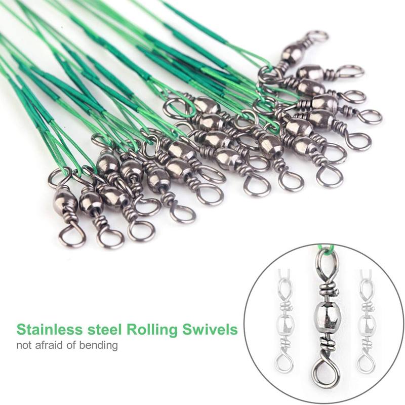 Stainless Steel Wire Trace Lea - Bass Fishing Lure ulasan dan harga