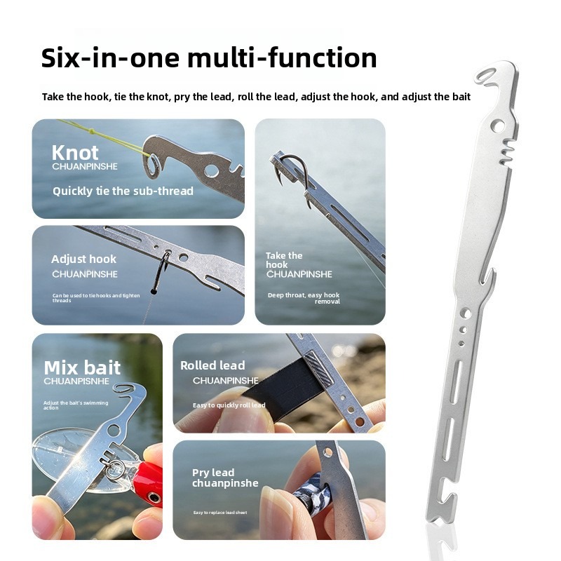 QAJTAO 4 pieces 6-in-1 stainle - Fishing Equipment Australia ulasan dan harga